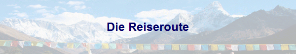 Die Reiseroute