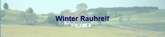 Winter Rauhreif