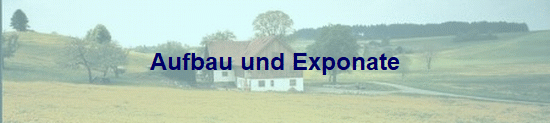 Aufbau und Exponate