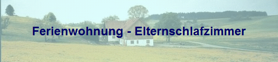 Ferienwohnung - Elternschlafzimmer