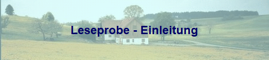 Leseprobe - Einleitung