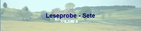 Leseprobe - Sete