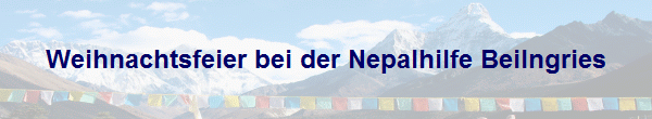 Weihnachtsfeier bei der Nepalhilfe Beilngries